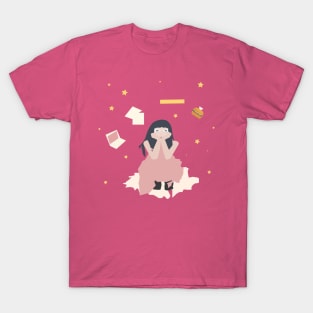 pensive beautiful girl T-Shirt